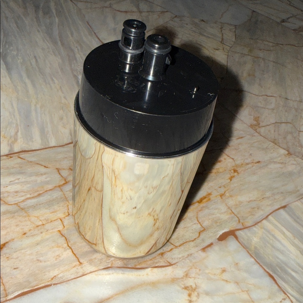 Marble Patterned Canister‎ with Black Lid